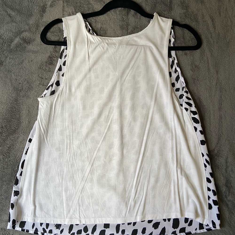 White and Black Spotted Tank